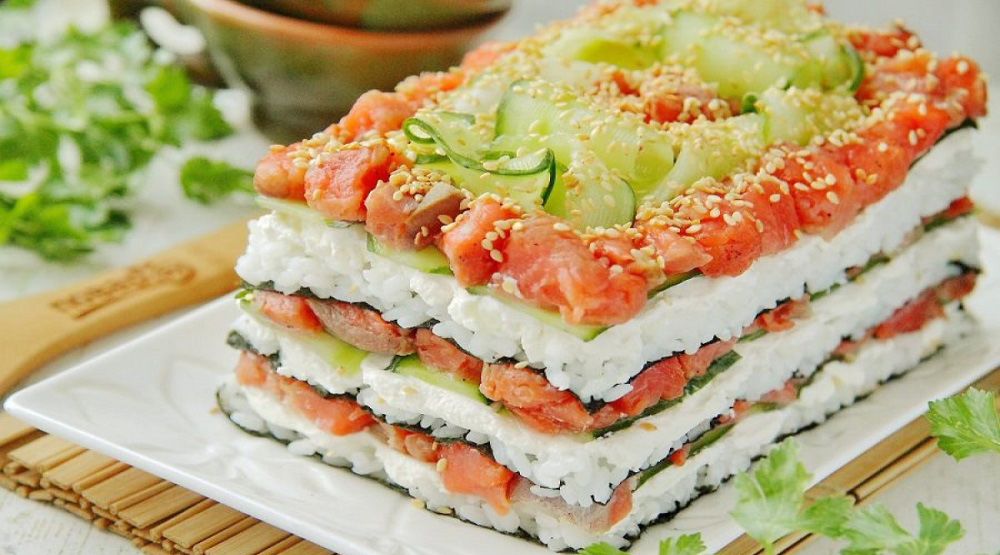 Как приготовить суши торт рецепт